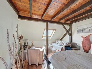 Postel nebo postele na pokoji v ubytování La Belle Étape, Appartement avec Piscine et Spa