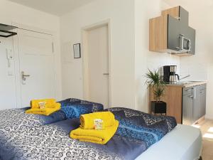Η κουζίνα ή μικρή κουζίνα στο Hogulu - schickes Appartement 5 in der Altstadt +6 φωτογραφίες