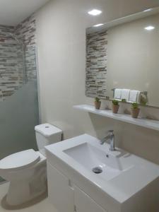 Koupelna v ubytování Conny's Inn Apartament