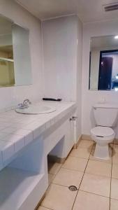 Koupelna v ubytování hotel paraiso