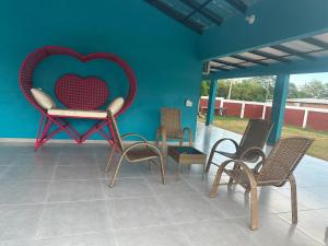 Balkón nebo terasa v ubytování Casa Quinta Azul Resort