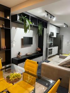 Kuchyň nebo kuchyňský kout v ubytování Apto 1 dorm guarulhos helbor patteo bosque maia 7 min aeroporto