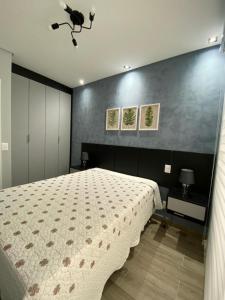 Postel nebo postele na pokoji v ubytování Apto 1 dorm guarulhos helbor patteo bosque maia 7 min aeroporto