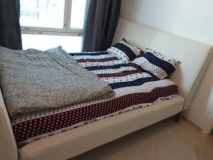 Ένα ή περισσότερα κρεβάτια σε δωμάτιο στο Apartement kivisto