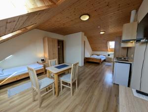 Kuchyňa alebo kuchynka v ubytovaní Widok apartamenty,domki,pokoje
