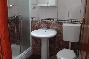 Koupelna v ubytování Apartments Bovan