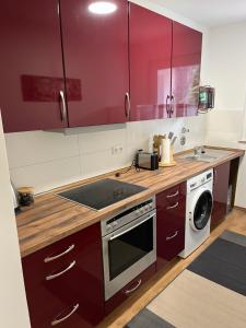 Kuchyň nebo kuchyňský kout v ubytování Apartment Nähe Messe Philharmonie, Rüttenscheid,Uniklinikum