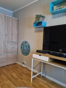 TV a/nebo společenská místnost v ubytování Modern house in chain with lovely views! + 24 fotografií