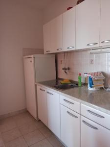 Kuchyňa alebo kuchynka v ubytovaní Apartments by the sea Podgora, Makarska - 2593