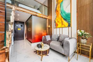 Posezení v ubytování 云享城居 SKY高空Loft公寓酒店 春熙路九眼桥店