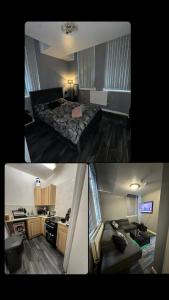 バーミンガムにあるApartment Birmingham City Centre Children Hospitalの二枚のキッチン