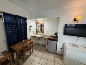 TV a/nebo společenská místnost v ubytování Villa Coral Guesthouse