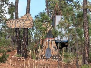 Zahrada ubytování Aldea Tipi Glamping