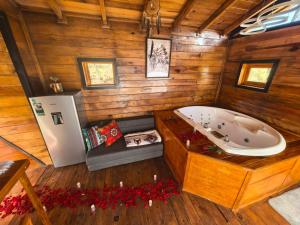 Koupelna v ubytování Aldea Tipi Glamping