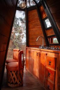 Posezení v ubytování Aldea Tipi Glamping