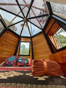 Posezení v ubytování Aldea Tipi Glamping