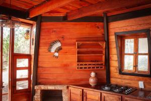 Kuchyň nebo kuchyňský kout v ubytování Aldea Tipi Glamping