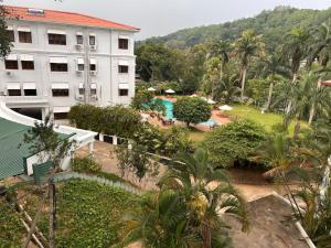 an aerial view of a hotel and a swimming pool at Anna Asia Villa in Kandy