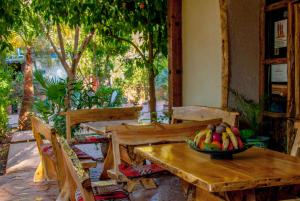 En hage utenfor Hôtel Chellal ďOuzoud