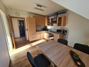 Kuchyň nebo kuchyňský kout v ubytování Ferienwohnung Schupfer