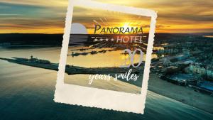 a picture of a hotel with a view of the water at Panorama Hotel - Free EV Charging Station in Varna City