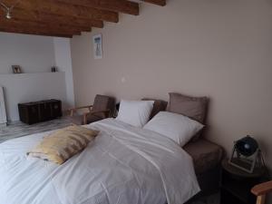 Postel nebo postele na pokoji v ubytování Mas de la Borie -Chambre d'hôtes