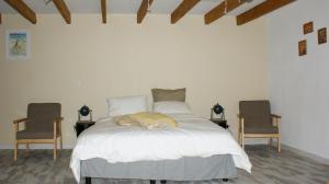 Postel nebo postele na pokoji v ubytování Mas de la Borie -Chambre d'hôtes