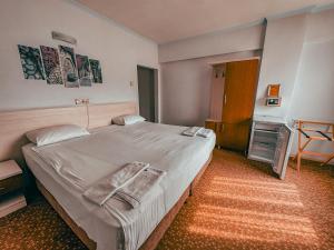 a bedroom with a large bed in a room at Oreko Express in Afyon