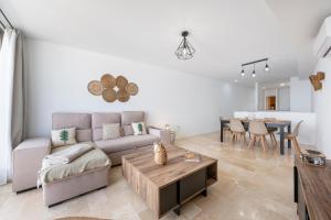 Χώρος καθιστικού στο Duplex de lujo