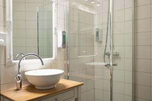 Koupelna v ubytování Flåmsbrygga Hotel