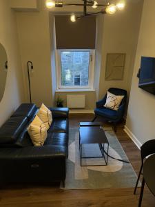 Posezení v ubytování Skene Square 1 bedroom