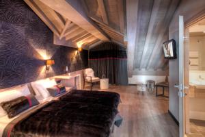 Postel nebo postele na pokoji v ubytování Residence Montana Plein Sud + 28 fotografií