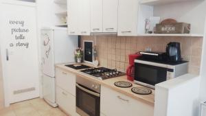 Kuchyň nebo kuchyňský kout v ubytování Apartment Angelus + 22 fotografií