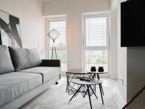 Μια τηλεόραση ή/και κέντρο ψυχαγωγίας στο Ferienwohnung Deichzauber