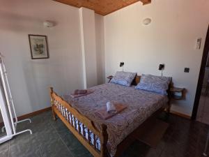 a bedroom with a bed in a room at Apartmani Škrnjug in Brzac