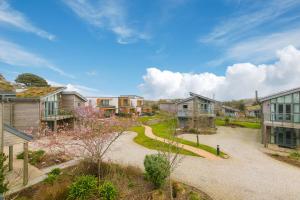 a row of houses in a residential neighborhood at 64 Una in Carbis Bay