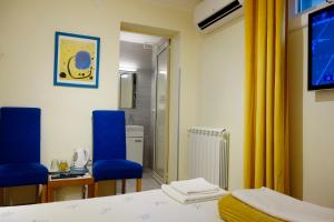 En TV eller et underholdningssystem på Villa Loop Beograd