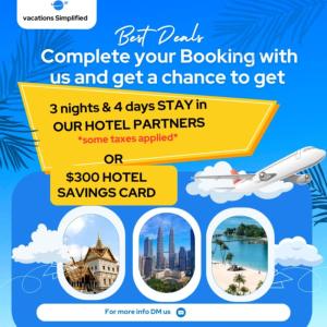 a flyer for a booking clinic with a plane in the sky at Tropical 1BD vacation condo in beautiful resort setting with pool amenities to enjoy in Ormond Beach