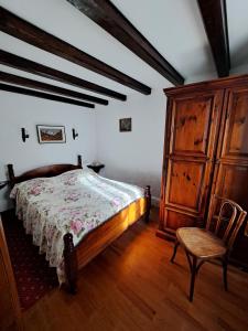 Postel nebo postele na pokoji v ubytování Gîte Les Hirondelles F2