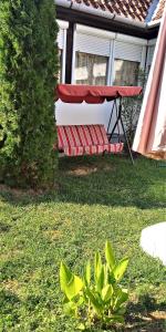 Vonkajšia záhrada v ubytovaní Liza Apartman