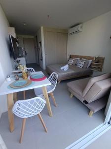 Posezení v ubytování Lindo apto con vista al mar Santa Marta