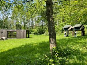 Zahrada ubytování Time-Out Cabin