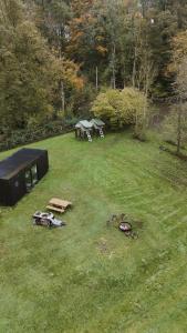 Zahrada ubytování Time-Out Cabin