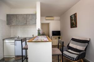 Kuchyň nebo kuchyňský kout v ubytování Apartments Ina & Ika