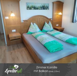 Letto o letti in una camera di Greiterhof Partschins