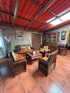 Posezení v ubytování Quinta Paraíso Escondido