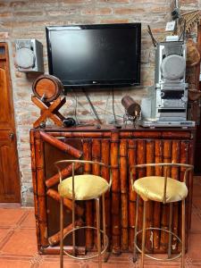 Kuchyň nebo kuchyňský kout v ubytování Quinta Paraíso Escondido
