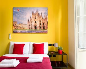 Postel nebo postele na pokoji v ubytování CiaoMi - Hostel & Long Stay - Milano Niguarda & Bicocca + 37 fotografií