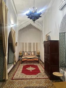 Posezení v ubytování Riad A La Belle Etoile