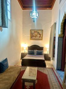 Posezení v ubytování Riad A La Belle Etoile